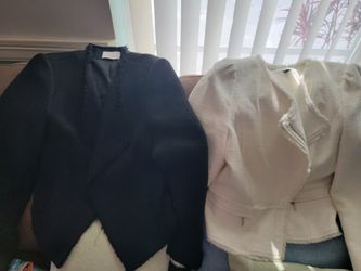 White Black & LOFT Blazers
