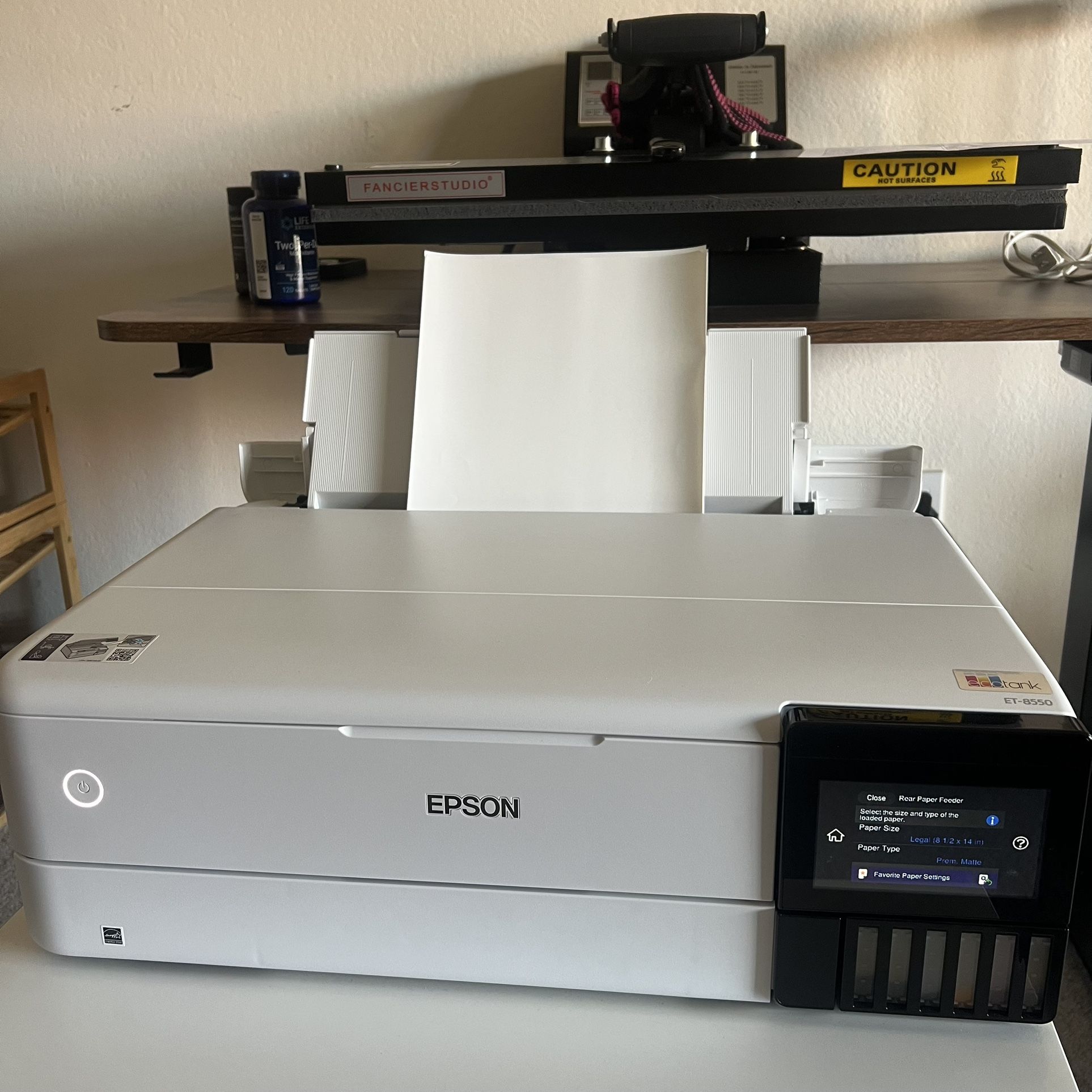 Epson EcoTank ET-8550 Sublimation Printer | Wide Format, Photo, Like New