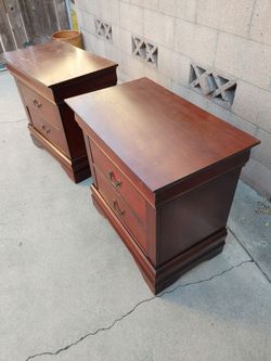 Wood Vintage Nightstands