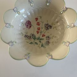 Lenox spring Bouquet bowl With Flowers