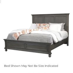 King Panel Bed Frame With USB Ports