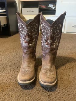 Brown Leather Cowboy Boots