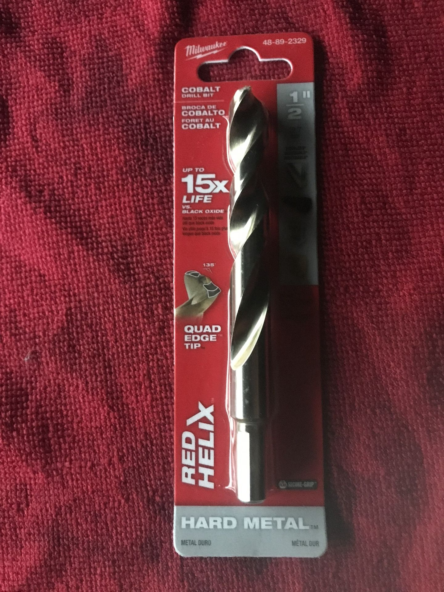 Milwaukee Titanium Drill Bit Red Helix