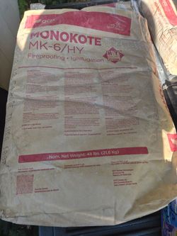 40 lb Monokote Fireproofing  mix