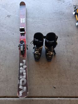 Mantra skis and boots