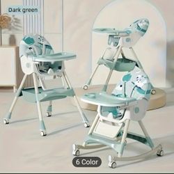 BRAND NEW IN BOX 📦 Green Pattern Multi Use High Chair 💚