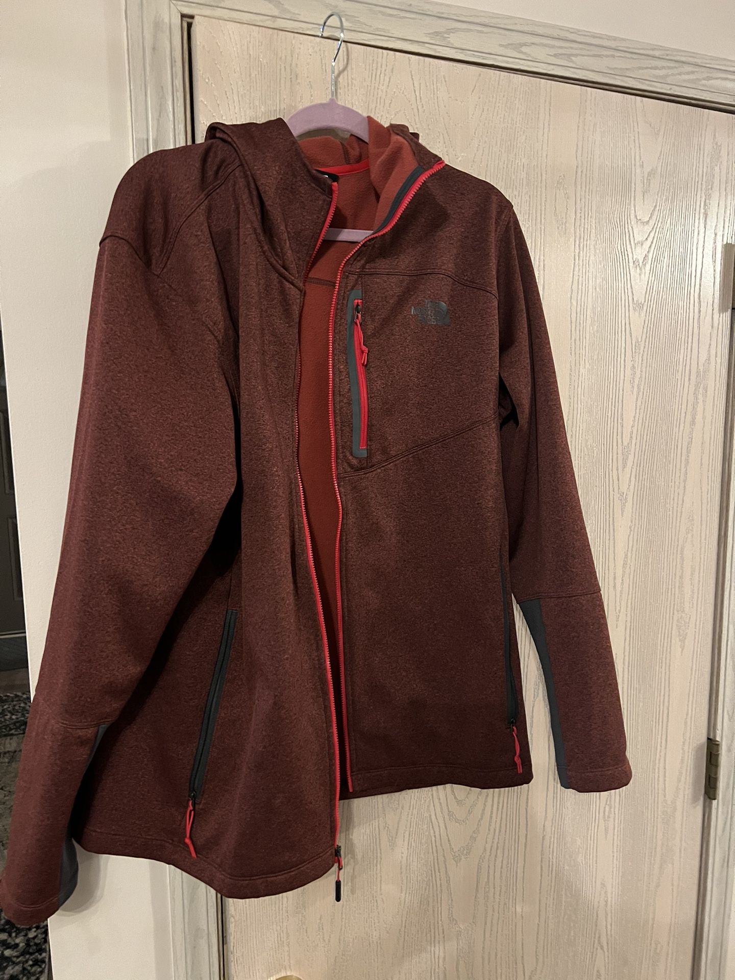 North Face Men’s Red And Grey Jacket