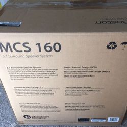 Denon DHT-1312BA A/V Home Theater Receiver with Boston Acoustics MCS 160 5.1 Surround Speaker