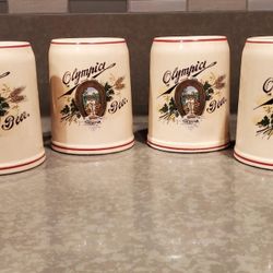 VINTAGE OLYMPIC BEER MUGS