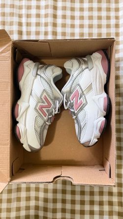 New Balance 9060 White Pink Silver Sneakers