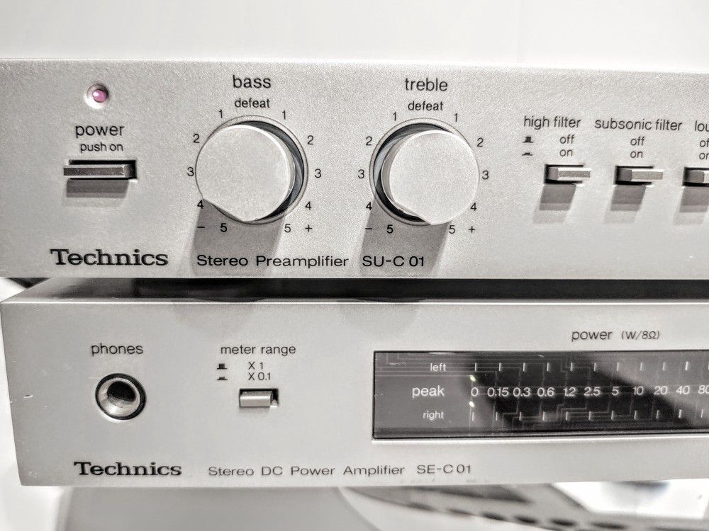 Vintage Technics SU-C 01 & SE-C 01 Amp and Pre Amp