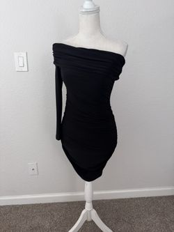 One Shoulder Mini Dress 