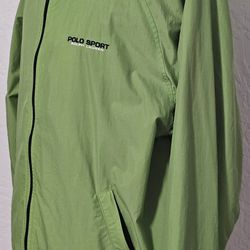 Polo Sport Ralph Lauren Windbreaker  Jacket Vintage Dad Coat Mens Size Large 90s Seattle Seahawks Colorway