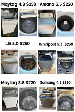 Washers For Sale Different Capacity And Price $220-280