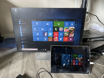 Lot of 12 x Surface 3 Model 1645，Screen cracked System working