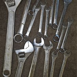 16 Wrenches Varied In Size