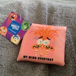 Anxiety Tote Bag Fun pouch with anxiety cartoon design with tags new