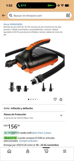 MXBAOHENG Electric SUP Air Pump 16 PSI