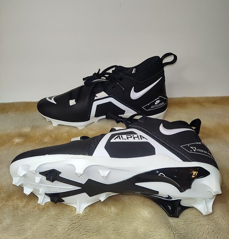Nike Alpha Menace Pro 3 Black/White Football Cleats CT6649