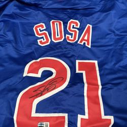 SAMMY SOSA AUTOGRAPH JERSEY
