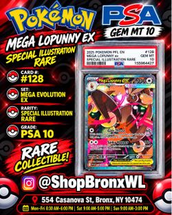 Mega Lopunny EX PSA 10 Special Illustration Rare