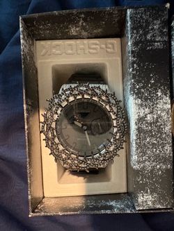 black iced out thorn gshock