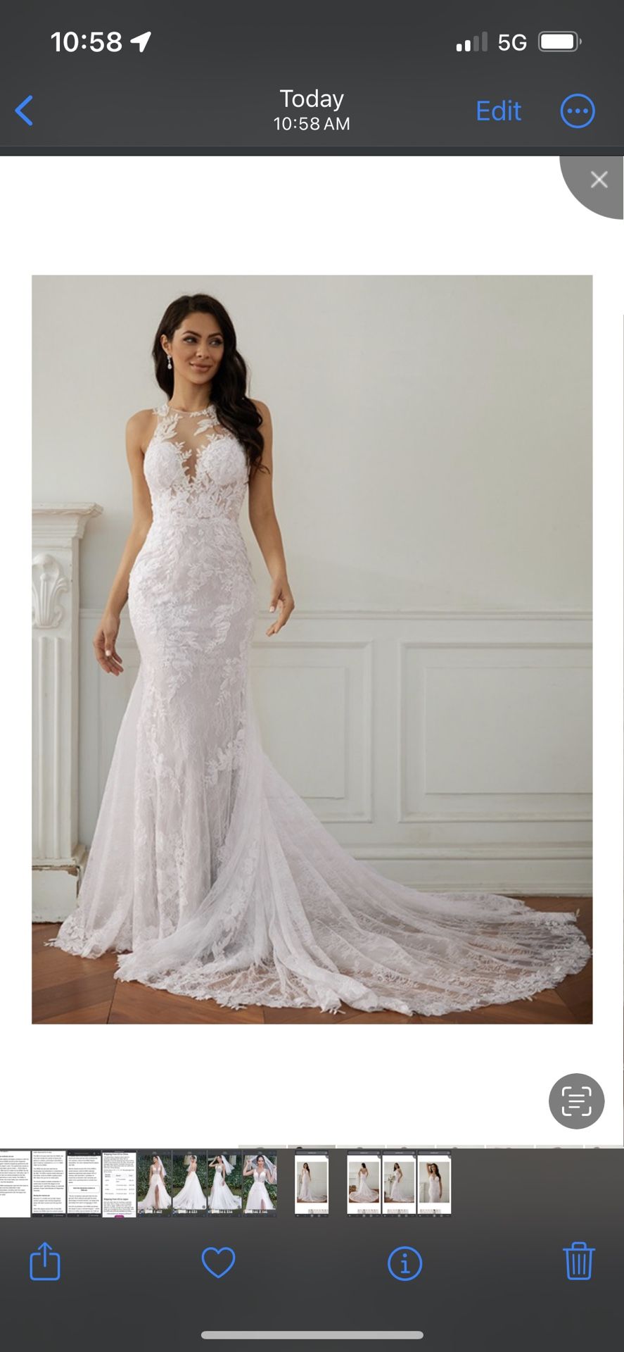 Lovely Wedding Dress / Formal Dress 