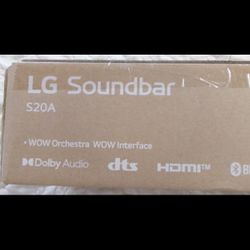 LG 2.0 Channel S20A Soundbar with Built-in Woofer, DTS Digital Surround, Bluetooth Connectivity - Black (Amazing Condition, Barely Used)