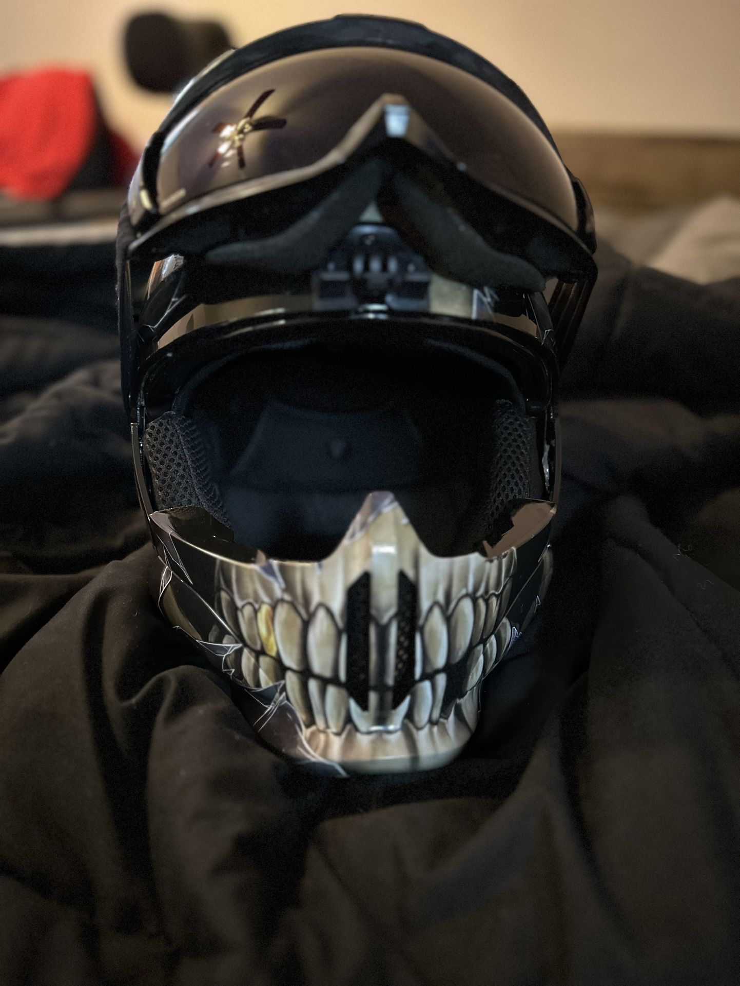 Ruroc Skull Snowboard Helmet/mask 
