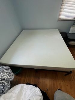 King Size Mattress and Metal Frame