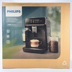 Philips 2300 Series LatteGo Fully Automatic Espresso Machine EP2330/10 Black NEW