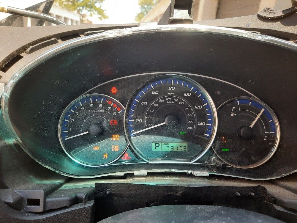 2010 Subaru Cluster