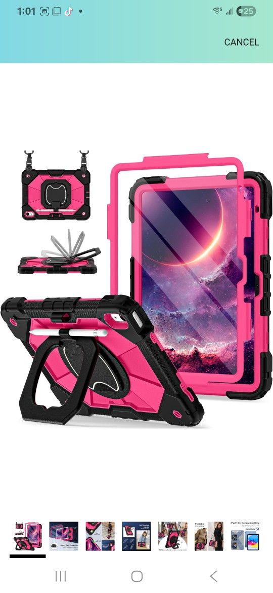 Ipad Case For 11th Generation 11inch Pink & Blank $20