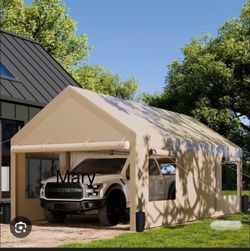 10x20” carport heavy duty Outdoor Gazebo with Removable Sidewalls