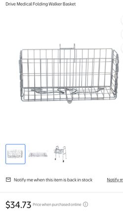 Drive  Folding Walker Basket