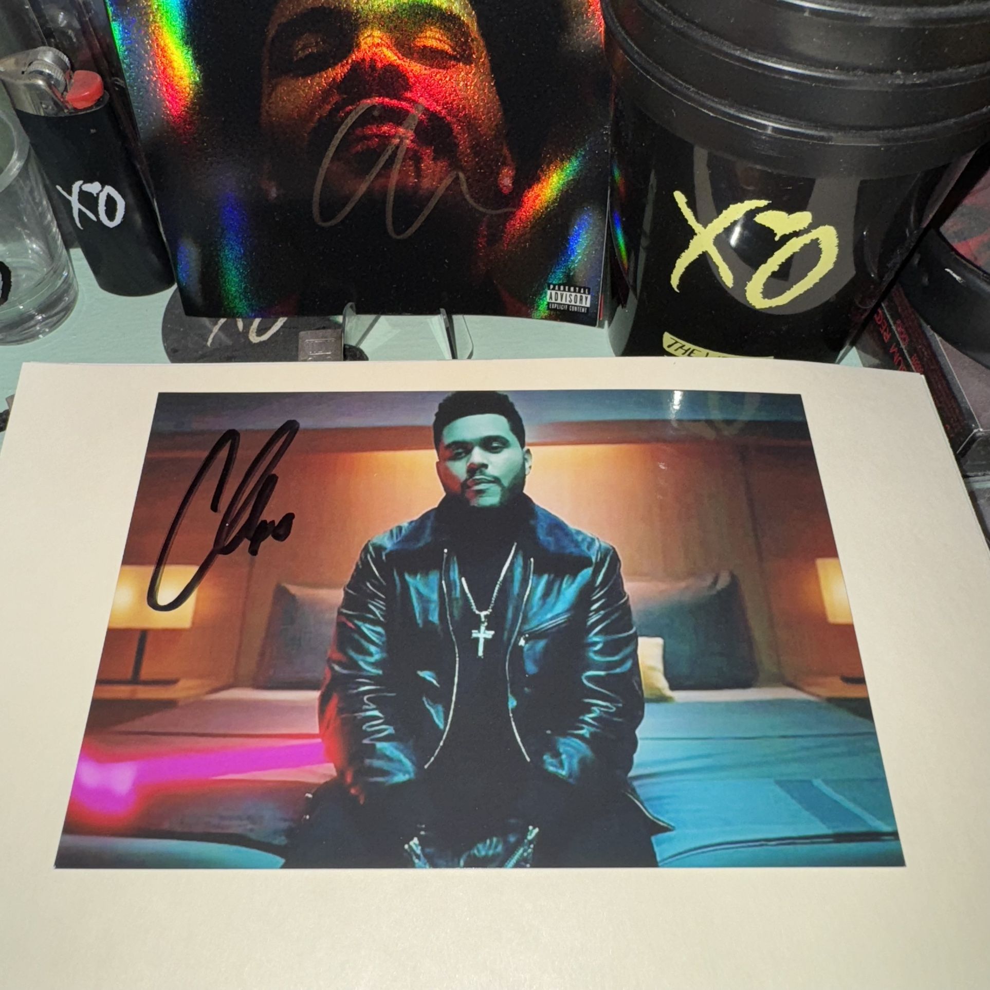 The Weeknd Hand Signed Starboy Photo NYC 2017