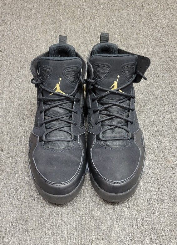 Nike Air Jordan Flight Club 91 Black Metallic Gold Shoes DC7329-007 Men's 11