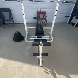 🏋️‍♂️ Home Gym Setup – Bench Press + Weights – $250 OBO