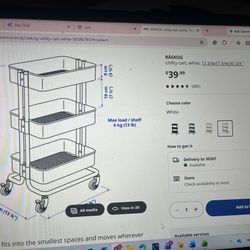 Utility Cart- Ikea! Brand New