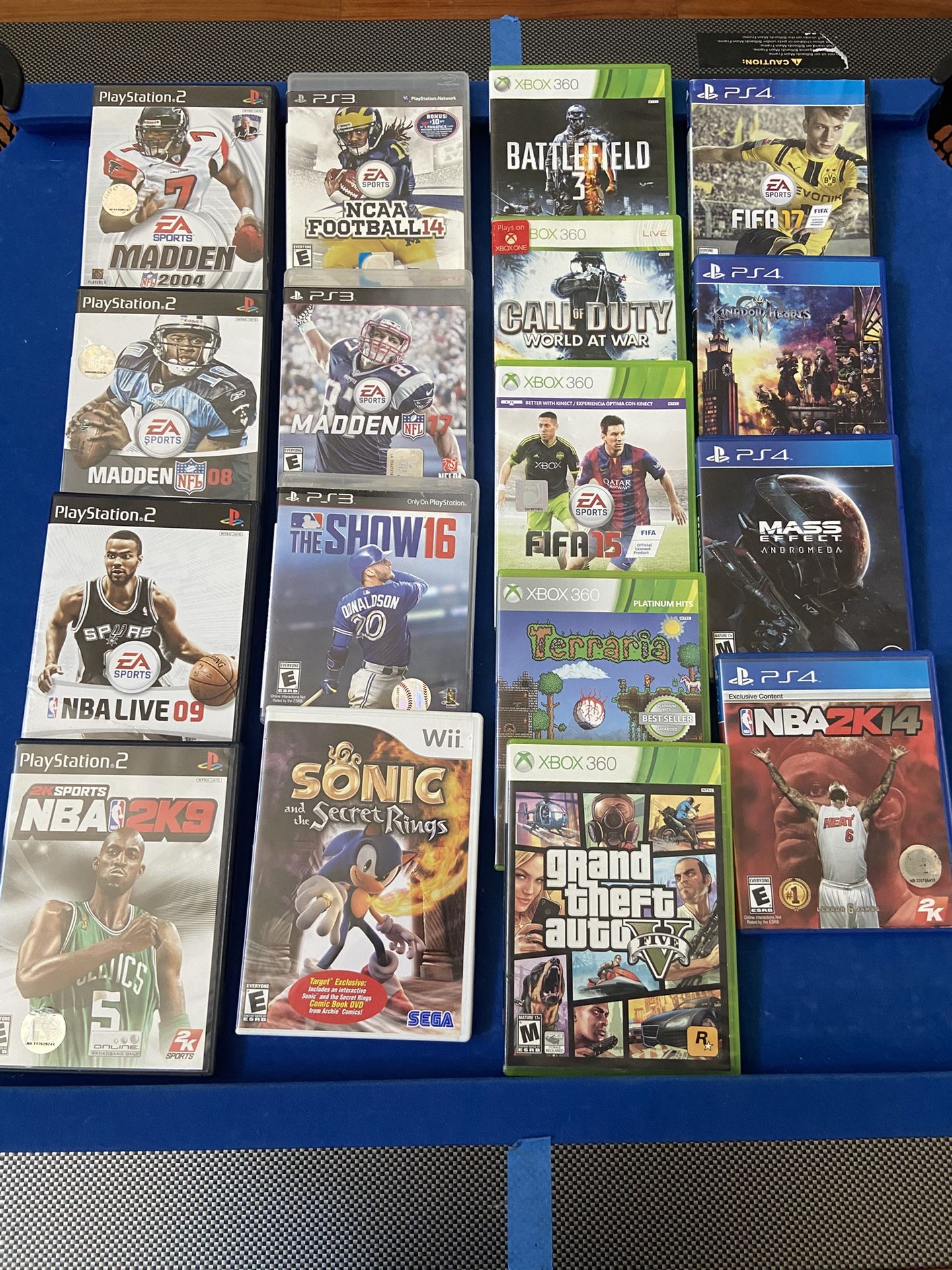 Lots Of Video Games Ranging Prices