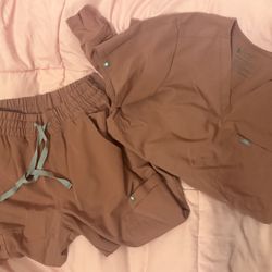 FIGS women’s Scrubs Size XS mauve Dusty Pink 