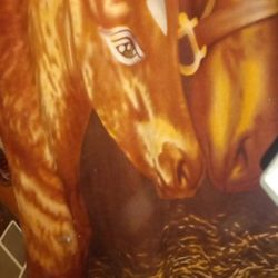 Horses Brown Blanket 