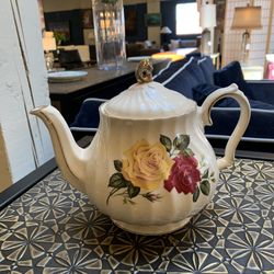 Floral Painted Teapot