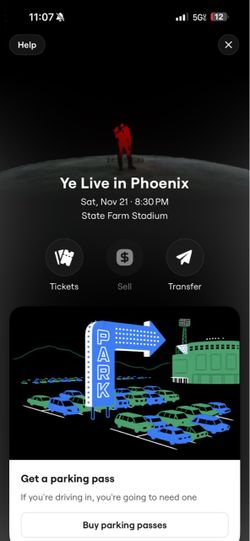 Kanye west tickets FLOOR Az