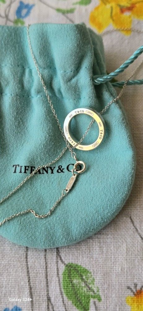 Tiffany & Co 1837 Circle Necklace 