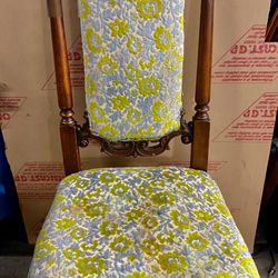 Antique Carved Wood Dining Chair