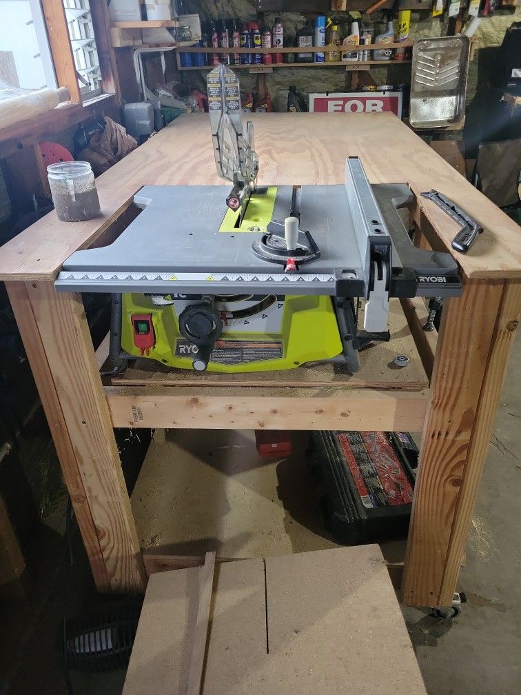Ryobi/Skilsaw 10 Inch Table Saw With Workshop Table Custom Circular