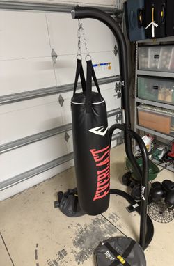 Everlast punching bag with stand