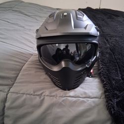 ILM Helmet  Size L AND SENA Bluetooth Headset 