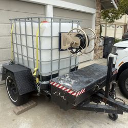Water Tank With Trailer good for Mobile detailing
